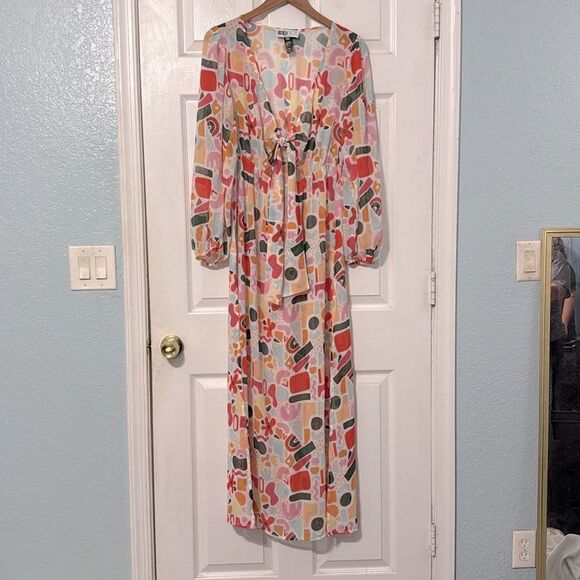 Beach Riot X Revolve Shiloh Cover-Up Dress in Abstract Shapes Size Large - Picture 4 of 7